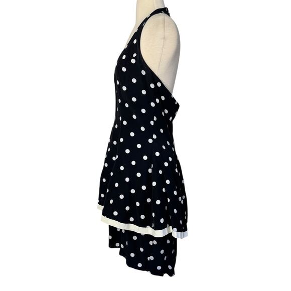 RAMPAGE Vintage Retro 50s 60s Pinup Girl Polka Dot Ruffled Tulle Mini Dress 11 - Picture 10 of 12